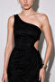 Lavin Asymmetric Patterned Dress Black - 6