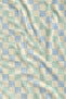 Modern Blue Green Optical Cube Geometric Checkered Patterned 70X150 Beach Towel - Cotton Bath Towel - 3