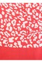 Striped Leopard Print Scarf - Red - 4