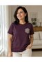 Women's Lace Embroidered Lycra Combed Cotton Short Sleeve T-Shirt - 3