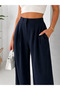 Women's Pleated Waist Elastic Cuff Harem Pants - 4