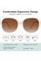 Acetate Polarized Sunglasses for Women UV Protection Retro Trendy Big Sunnies - 4