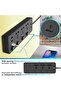 سلك توصيل به 3 منافذ كهرباء مع 3 فتحات USB، وصلة بمقابس مع 3 منافذ USB، مقبس ملائم - 6