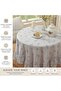 French Country Style Tablecloth - Cotton/Polyester Fabric - Not Waterproof - Slip-resistant/Durable/Dust-resistant - With Ruffles... - 4