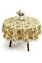 Round washable tablecloth – Waterproof round PVC vinyl tablecloth – Round plastic tablecloth – Round desktop protector – Ideal fo...