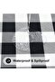 One rectangular picnic tablecloth, stretchy waterproof laminated vinyl tablecloth, checkered pattern, dining, camping and outdoor... - 5