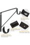 Sturdy and durable four-piece cabinet rod bracket set, suitable for wall mounting—ideal support for kitchen, garage, and pantry shelves. - 5