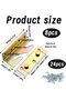 4-piece bed connector boasts load-bearing capacity includes corner connectors screws connecting furniture suspending bed frames - 4