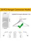 20 hooks hooks closets white space-saving coat walk- closets spaces convenient save space can be connected other hooks - 2