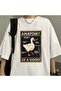Mingalondon Duck Anatomy Printed White Unisex Oversize T-Shirt