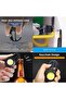 Rechargeable Flashlight With Folding Stand and Carabiner Have 7 Light Modes, Screwdriver Set, Bottle