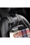 Leather Car Seat Hooks for Headrest 2-Pack, 2-in-1 Multi-Function Double Headrest Hooks, Example - 3