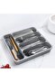 Silverware Drawer Organizer, Expandable Utensil Tray for Kitchen, BPA Free Flatware and Cutlery Hold - 3