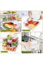 BokSung10 Pack Refrigerator Pantry Organizer Bins, Stackable Fridge Organizer Bins with Lids, Clear - 4