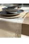 Zara Model Cream French Embroidered Detailed Coffee Table Cover Stylish Design - 4
