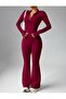 2-Piece Sports Tracksuit Set Bottom and Top Flexible Lycra Slim Fit - 6