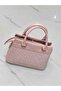 Women's Straw Woven Fabric Hand Shoulder Bag Matte Black