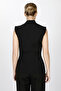 Haki̇m Collar Pleated Vest-Black - 1537100 - 5