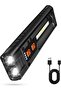 EDC Flashlight, Clip-On Rechargeable Light, 1000 Lumens Magnetic Flashlight, 6 Modes with LED Side L