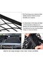 Upgraded 8 Hook Elastic Truck Bed Cargo Net | with ABS Carabiners & Work Gloves, Adjustable 4x4ft to - 3