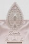 Pearl Laced Embroidered Gift Dowry Box for Bride and Groom, Boxed 100% Cotton Bath Towel Set 50X90 Size 6 Pieces - 4