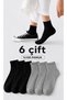 100% Cotton Unisex Half-Toe Sports Socks 6 Pairs Summer Premium Quality Flexible Scented Socks