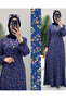 A-Cut Viscosa Fabric Crinkle Patterned Tunic Dress