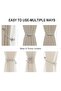 Magnetic Curtain Tiebacks 2 Pack - Decorative Rope Curtain Holders for Drapes and Curtains, Strong N - 4