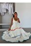 Colorful biyeli layered dress - cream - 3