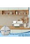 Expandable Cabinet Shelf Organizer, 2Pcs Adjustable Stackable Kitchen Storage Rack for Pantry, Spice - 5