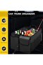 3-Compartment Collapsible Car Trunk Organizer, Storage Box with Adjustable Straps & Non-Slip Bottom, - 2
