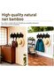 Sticks Wall-Mounted Coat Rack Rail Hook with 6 Retractable Pegs – Modern, Space-Saving Storage Organ - 3
