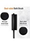 Back Double Sided Shower+Gentle Face Brush Black | Silicone Long-Handled+Gentle Face Brush Handle Bo - 3