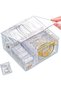 Jewelry Box - Acrylic Jewelry Box - Contains 20 small, 20 medium, and 20 large anti-oxidation jewelry pouches - Transparent Jewelry Storage Box -