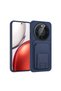 Honor X9D Case with Card Holder and Stand, Camera Raised Silicone