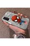 Samsung Galaxy M13 Compatible Spider Man Patterned Silicone Edge Hard Back Case Couple Phone Case - 2
