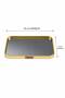Rectangular Metal Mirrored Tray Presentation Tray Coffee Presentation Tray Decorative Tray Gold and Silver - 2