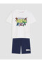 Rmz Gi̇yi̇m Farkiyla Marvel Printed Boys' Shorts Pajama Set - 2