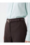 Xside Brown Beli Belt Pack Wide Leg Women's Trousers - 3