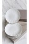 Timeless Elegance Silver 6-Piece 12 cm Porcelain Jam Bowl / Turkish Delight Bowl 6 Pieces Gilded - 2