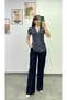 Button-Front, Pleated Sleeve Cuffs, Button Detail, Fitted at the Waist Shirt - 3