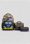 Set of 4, Boy's Patterned Primary School Waterproof School Bag + Lunch Box + Pen Holder + Eraser Holder - 5