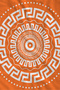 Orange and White Greek Key Mandala Patterned 70X150 Beach Towel - Digital Printed Bath Towel - 2