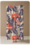 Navy Blue Coral Large Tropical Floral Patterned 70X150 Beach Towel - Cotton Bath Towel - 4