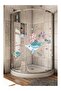 Mermaid Fishes And Stars Shower Cabin And Wall Sticker Set