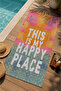 Colorful Gradient This Is My Happy Place Written 70X150 Beach Towel - Cotton Bath Towel - 3