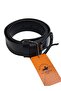 Genuine Leather Men's Sports Jeans Belt - 4