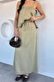 Mint Perry Women's Adjustable Strap Blouse Elastic Waist Skirt Two-Piece Set - 3
