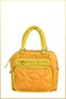 Saly Women's Quilted Parachute Fabric Hand and Shoulder Bag - Yellow