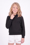 Girl's Basic Plain Kangaroo Pocket Hooded Sweatshirt - 3